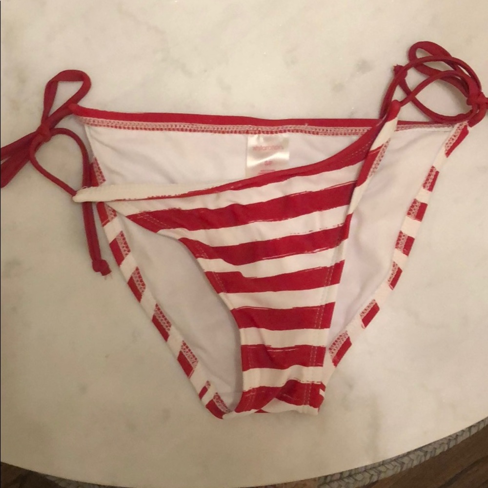 American flag side tie bikini bottom